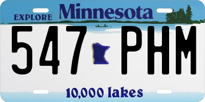 MN license plate 547PHM