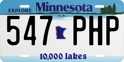 MN license plate 547PHP