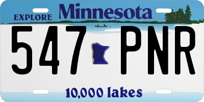 MN license plate 547PNR