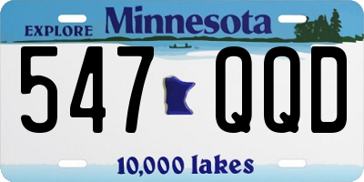 MN license plate 547QQD