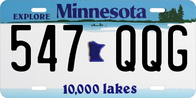 MN license plate 547QQG