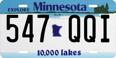 MN license plate 547QQI