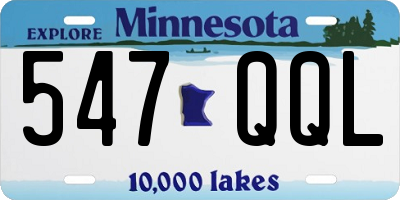 MN license plate 547QQL