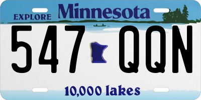 MN license plate 547QQN