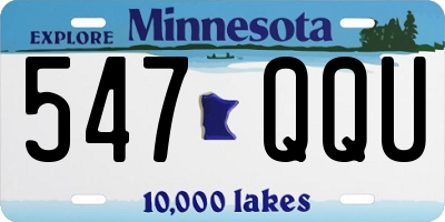 MN license plate 547QQU