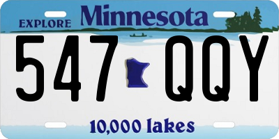 MN license plate 547QQY