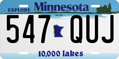 MN license plate 547QUJ
