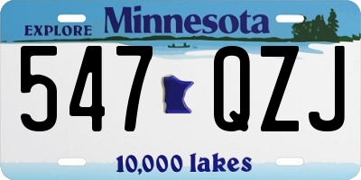 MN license plate 547QZJ