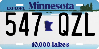 MN license plate 547QZL