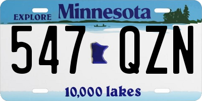 MN license plate 547QZN
