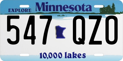 MN license plate 547QZO