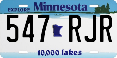 MN license plate 547RJR