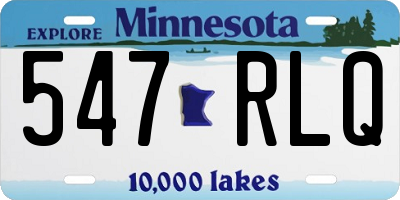 MN license plate 547RLQ