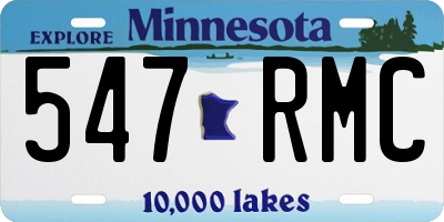 MN license plate 547RMC