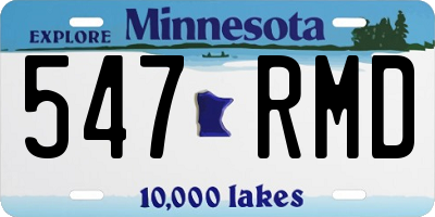 MN license plate 547RMD