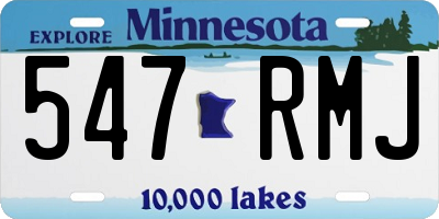 MN license plate 547RMJ