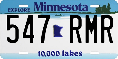 MN license plate 547RMR