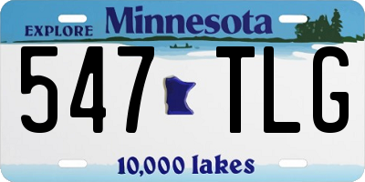 MN license plate 547TLG