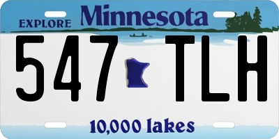MN license plate 547TLH
