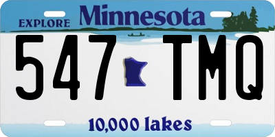 MN license plate 547TMQ