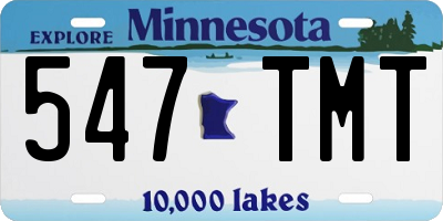 MN license plate 547TMT