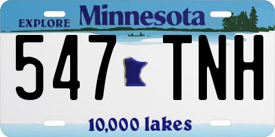 MN license plate 547TNH