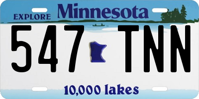 MN license plate 547TNN