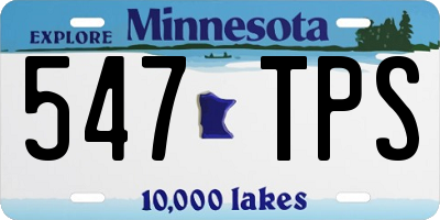 MN license plate 547TPS