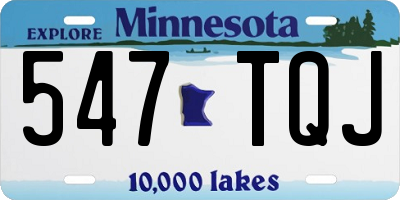 MN license plate 547TQJ