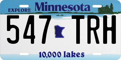 MN license plate 547TRH