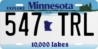 MN license plate 547TRL