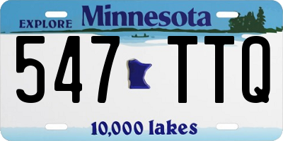 MN license plate 547TTQ
