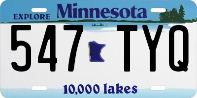 MN license plate 547TYQ