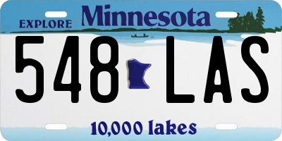 MN license plate 548LAS