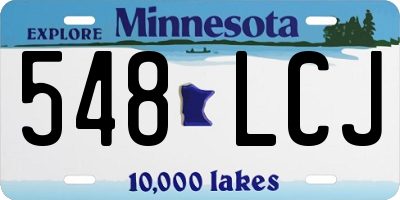 MN license plate 548LCJ