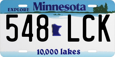 MN license plate 548LCK