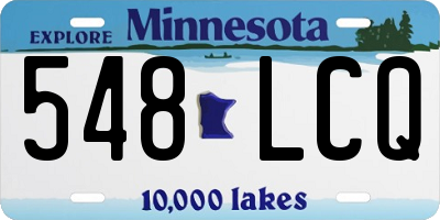 MN license plate 548LCQ