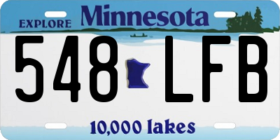 MN license plate 548LFB
