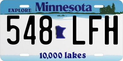 MN license plate 548LFH