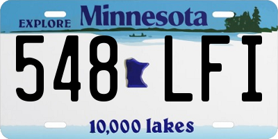 MN license plate 548LFI