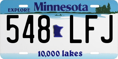 MN license plate 548LFJ