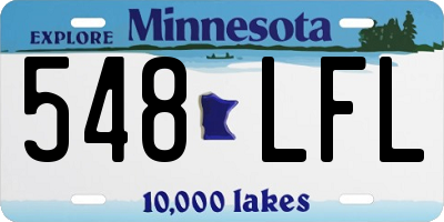 MN license plate 548LFL