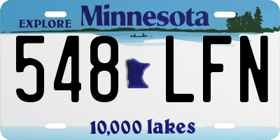 MN license plate 548LFN