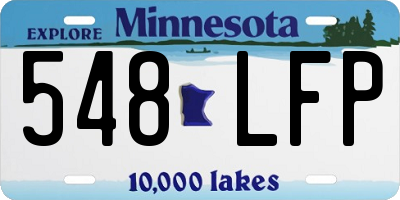 MN license plate 548LFP