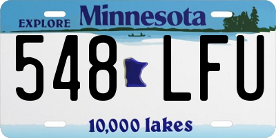 MN license plate 548LFU