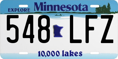 MN license plate 548LFZ