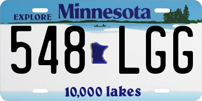MN license plate 548LGG
