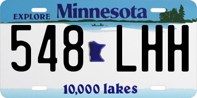 MN license plate 548LHH