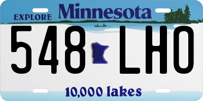MN license plate 548LHO
