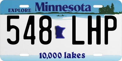 MN license plate 548LHP